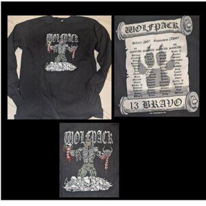 WOLFPACK BRAVO 13 Army Tee T Shirt Mens Size M